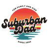 Suburban Dad Retro Sunset Logo