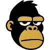 Tired Monkey Head Cartoon