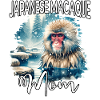 Japanese macaque mom