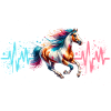 Paint Horse Herzlinie Pferd