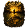 Carp Life Sunset – Karpfenfischerei-Lebensstil-Design