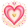 Herz rosa gold