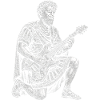 Marcus Aurelius plays guitar