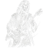 Jesus Christ plays guitar