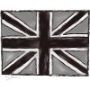 Grau Gemaltes Union Jack Kunst