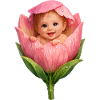 Baby in Pink Peony Bloom