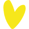 Yellow Heart on Black Minimalism Luminous