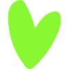 Neon-Grünes Herz-Icon Minimal retro style