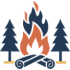 Campfire fir trees forest nature