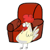 Feierabend Huhn Raucher Zigarette Pause
