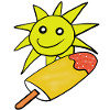 Sommer Sonne Eis Eiskrem Sommerzeit