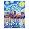 Des Moines Iowa Starry Night