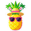 Sunny Pineapple Island Vibe