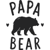 Motif du cœur de papa ours