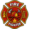 Firefighter Helmet Emblem with Axe