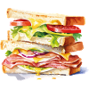 Bunte Sandwich-Schichten Illustration