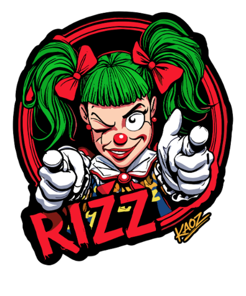 Rizz Clown Neon Pop