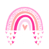 Sweetest Little Hearts Rainbow Tee