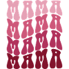 Mom Pattern en dégradé rose