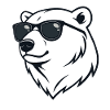 Polar Bear Dark Glasses