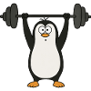 Penguin Workout Halterophyltérophile Gymnastique