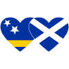 Curaçao Scotland flag heart used