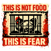 Cage rooster: fear instead of food