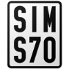 Simson S70 Moped License Plate