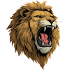 Lion's head roaring