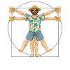 Vitruvian Man Beer Mugs