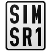 Simson SR1 Moped License Plate