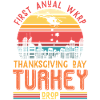 Thanksgiving Turkey Drop Retro Gift