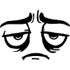 Grumpy sad disappointed face funny