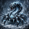 Kristalldrache im Eissturm