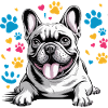 French Bulldog Cartoon Funny Bully with