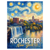 Rochester New York Skyline Art