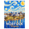 Norfolk Skyline Starry Night