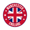 Manchester Flag Roundel Emblem