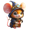 Souris Sorcière Steampunk Bleue
