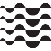 Monochrome Wave Circle Grid