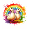 Cadeau canard laqué
