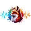 Red Fox Fox Heart Line