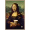 Mona Lisa Latte Portrait