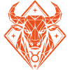 Geometric Bull – Stärke pur - Sternzeichen Stier