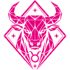 Geometric Bull – Stärke pur - Sternzeichen Stier