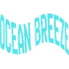 Ocean Breeze Curved Typography