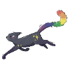 Cat with Stars and Pride Flag
