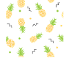 Motif jaune ananas