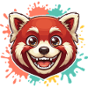 Panda Rouge Éclaboussure
