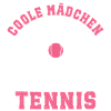 Coole Mädchen spielen Tennis